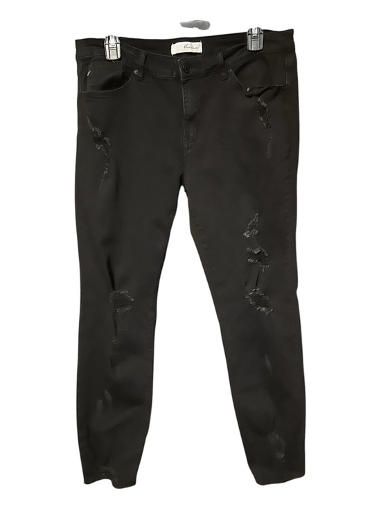 KanCan Denim - KanCan Black Straight Leg Distressed Jeans